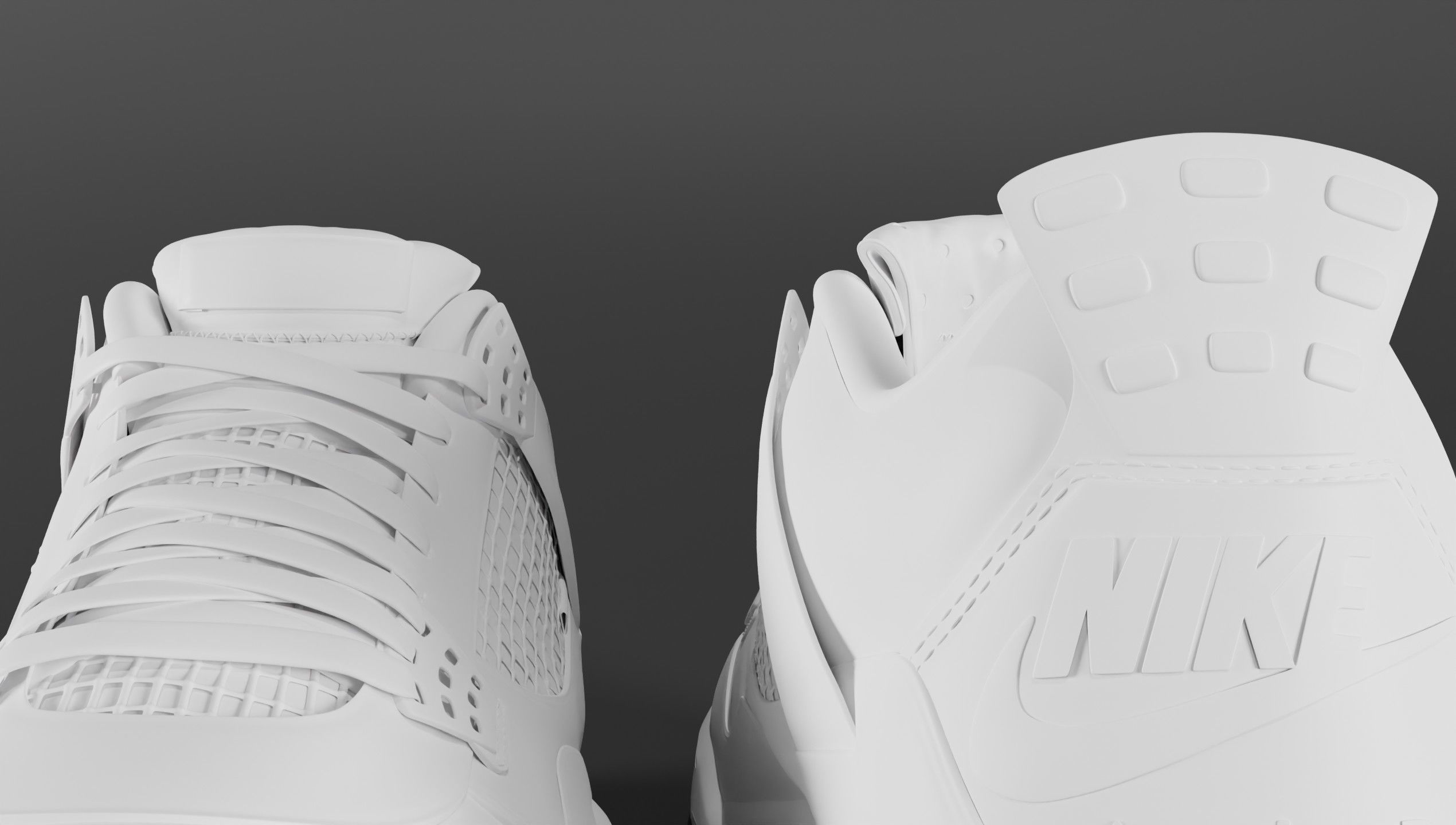 Jordan 4 Union LA Taupe Haze Low-poly 3D model_47