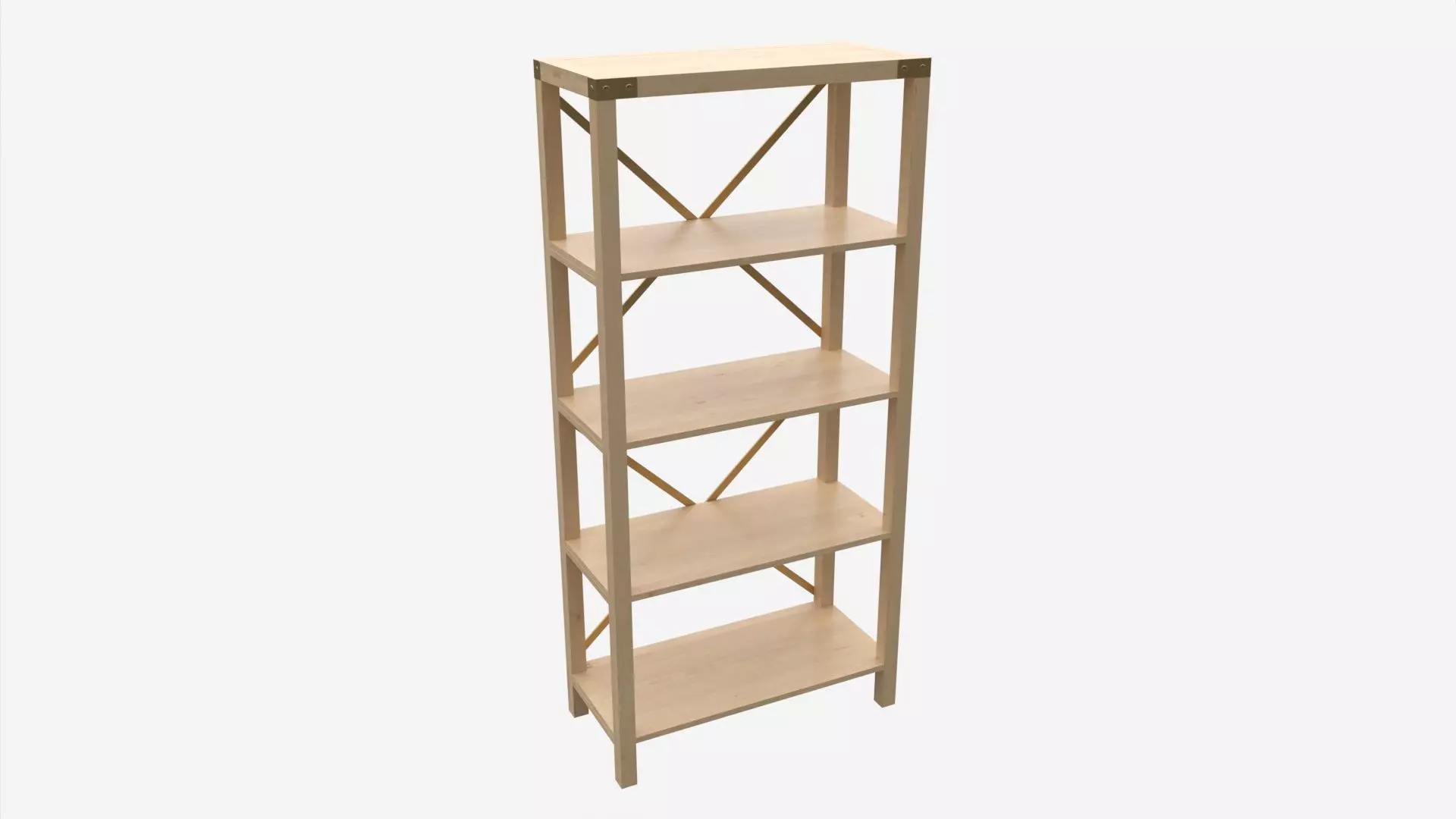 Urban Industrial Bookshelf Andersen 3D model_0