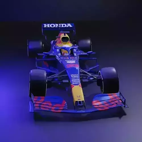 Redbull F1 2021 championship winning car with texture