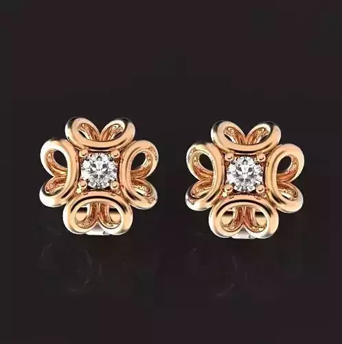  stylish stud earrings with a pattern 441