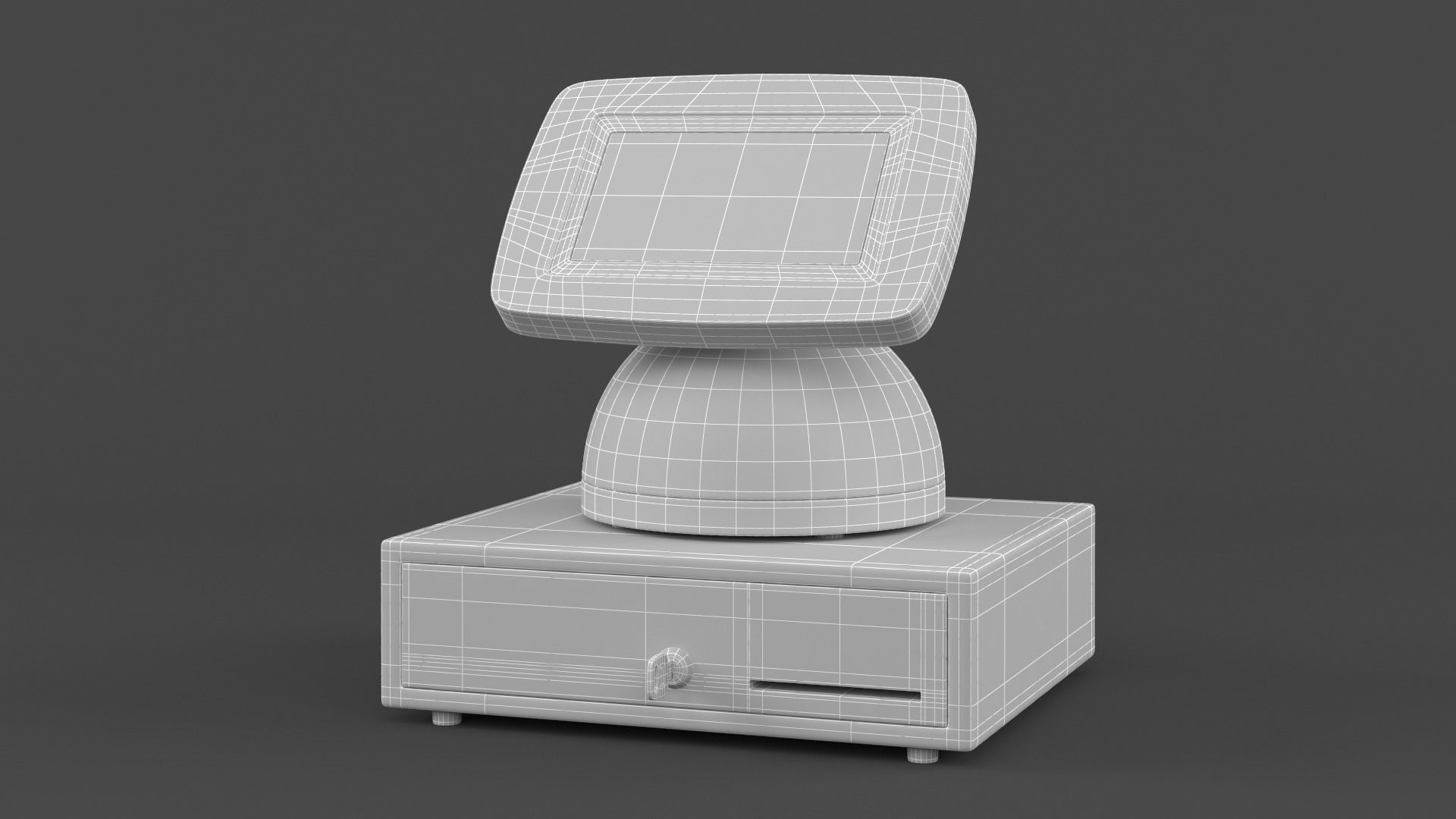 Kiosk Tablet 3D model_6