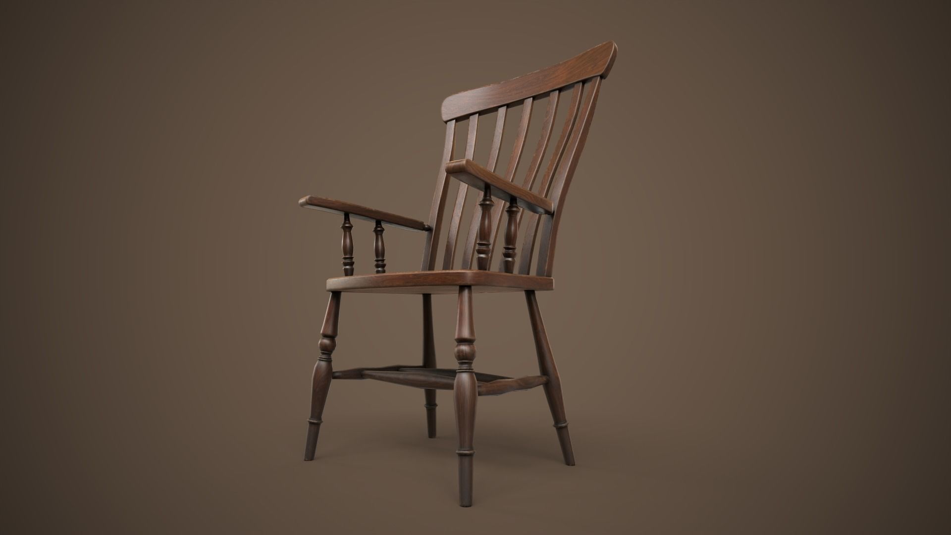 Set of vintage tables and chairs 3D Model Collection_27