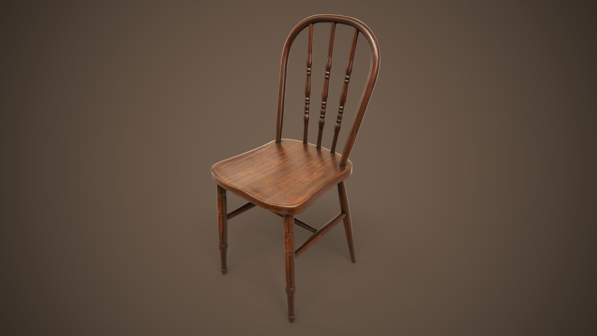 Set of vintage tables and chairs 3D Model Collection_29