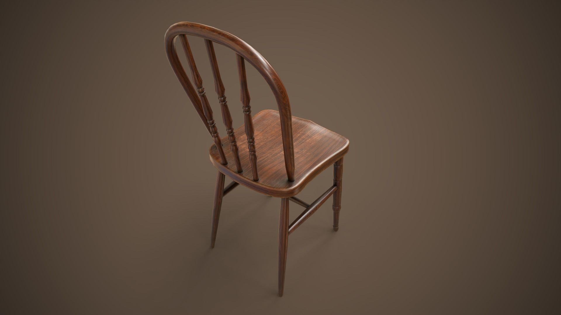 Set of vintage tables and chairs 3D Model Collection_33
