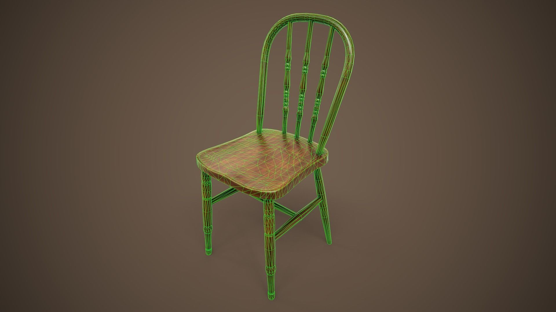Set of vintage tables and chairs 3D Model Collection_32