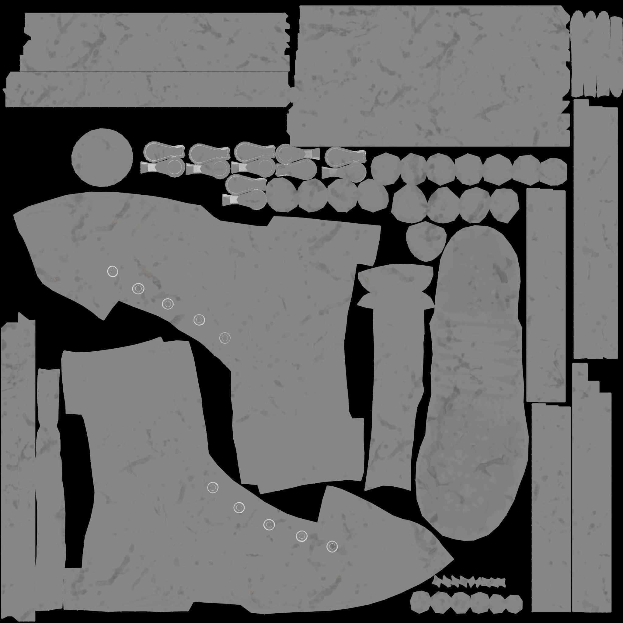 Combat Boots Low-poly 3D model_11