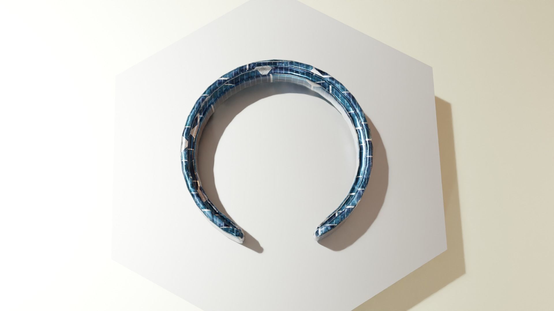 Low Poly Sci-Fi Bracelet Luke Low-poly 3D model_5