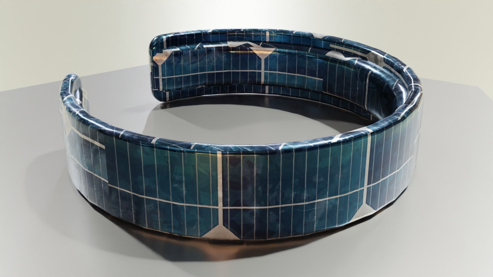 Low Poly Sci-Fi Bracelet Luke Low-poly 3D model_4