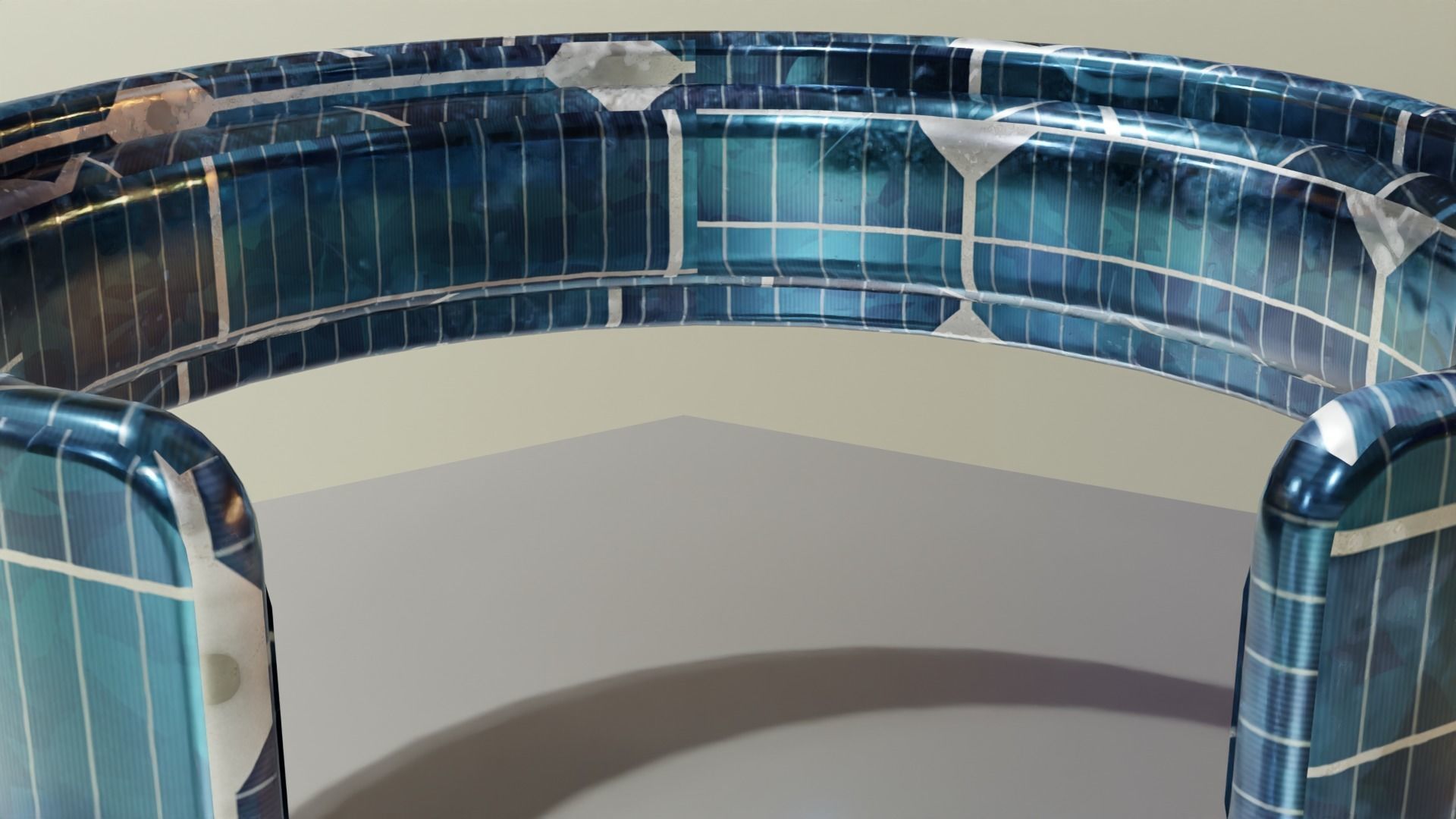 Low Poly Sci-Fi Bracelet Luke Low-poly 3D model_7