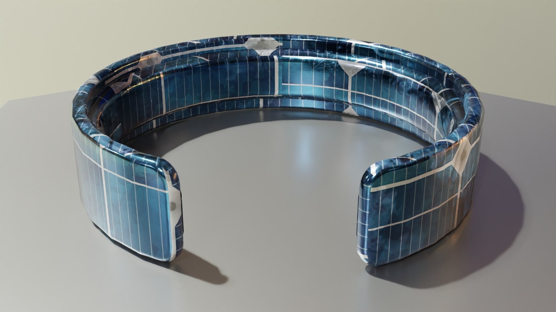 Low Poly Sci-Fi Bracelet Luke Low-poly 3D model_6