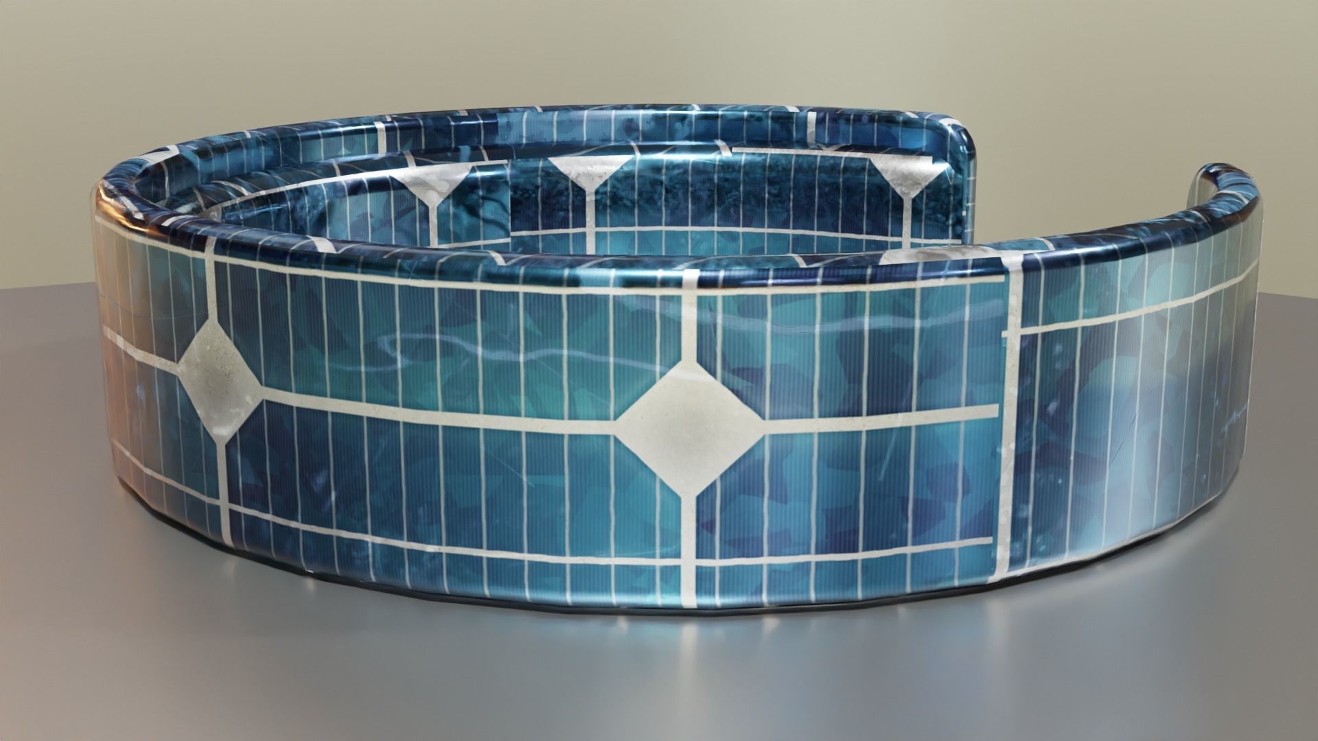 Low Poly Sci-Fi Bracelet Luke Low-poly 3D model_3