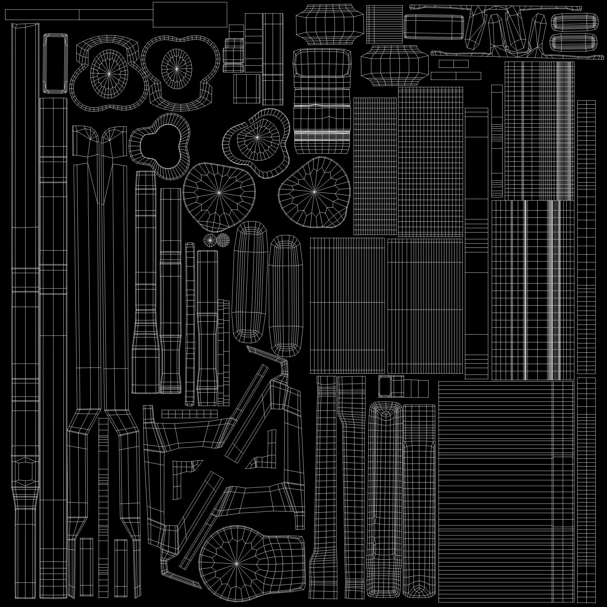 Futuristic Combat Gun Low-poly 3D model_13