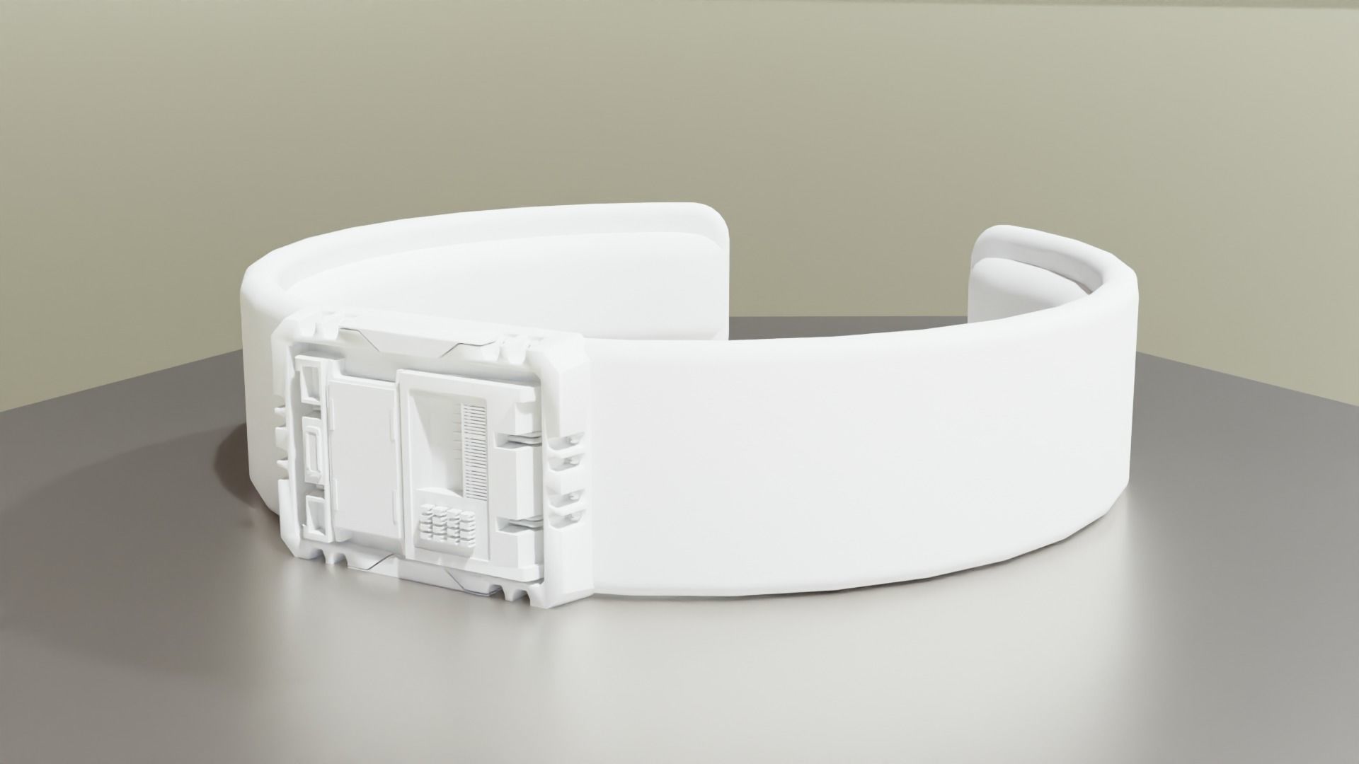 Low Poly Sci-Fi Bracelet C3PO Low-poly 3D model_12