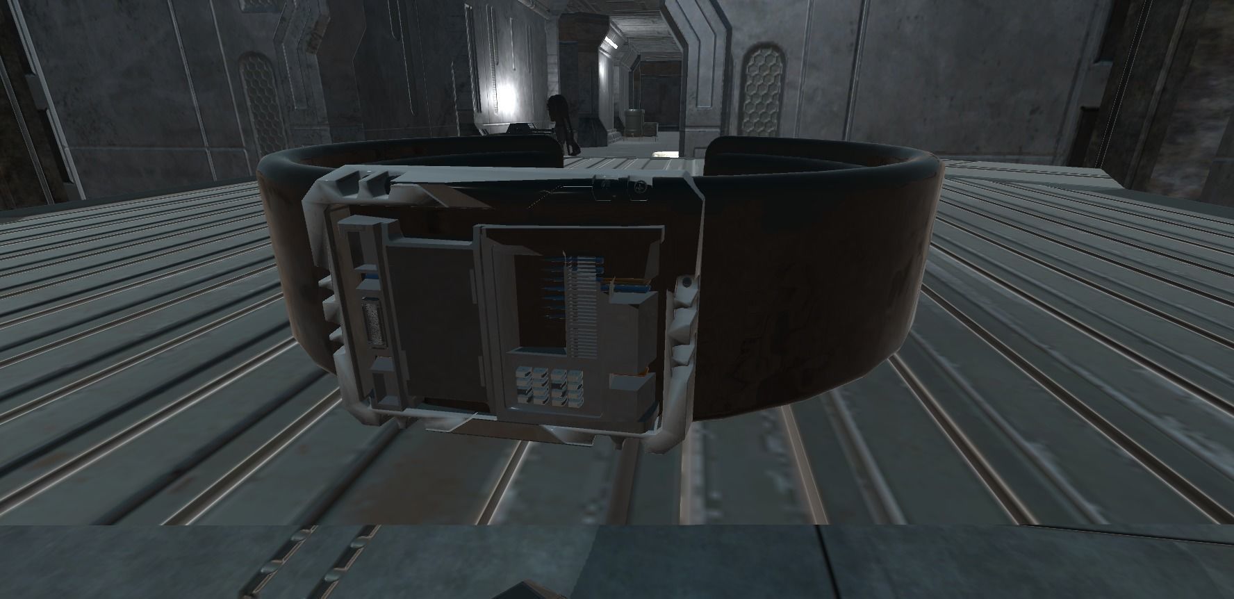 Low Poly Sci-Fi Bracelet C3PO Low-poly 3D model_2