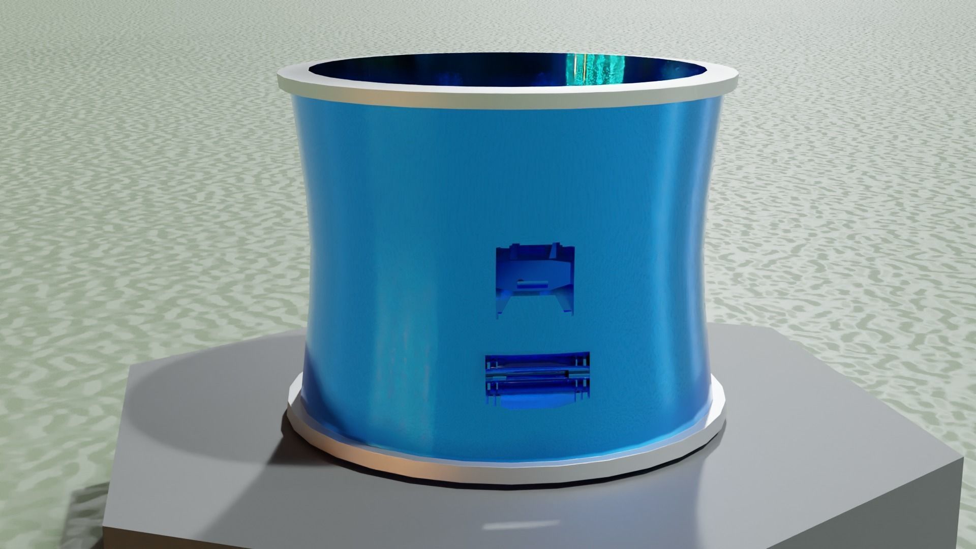 Low Poly Sci-Fi Bracelet Solo Low-poly 3D model_3