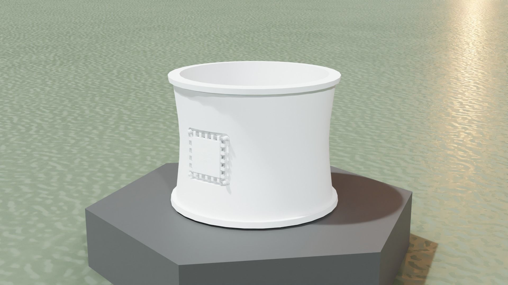 Low Poly Sci-Fi Bracelet Solo Low-poly 3D model_4