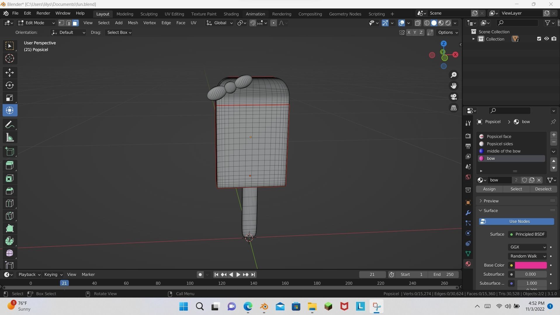 Popsicel character Free 3D model_7