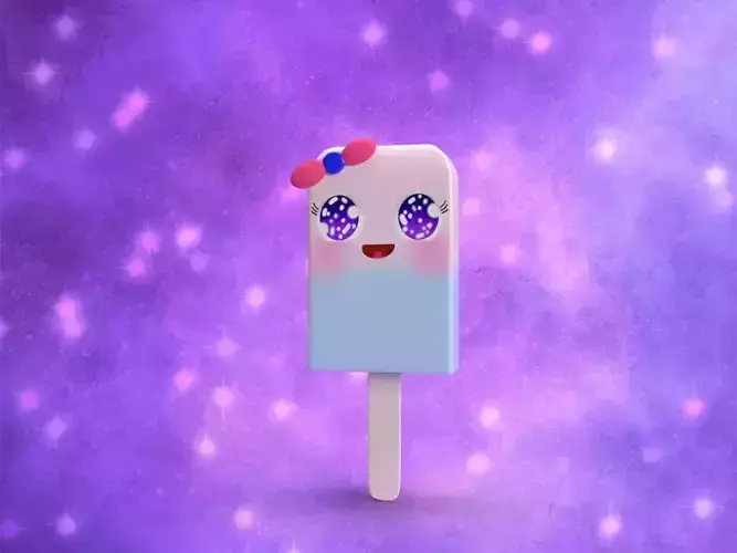 Popsicel character Free 3D model