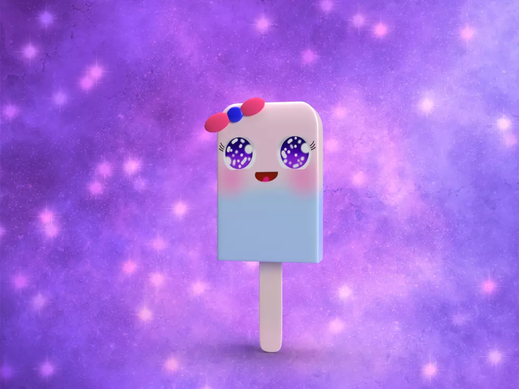 Popsicel character Free 3D model_0