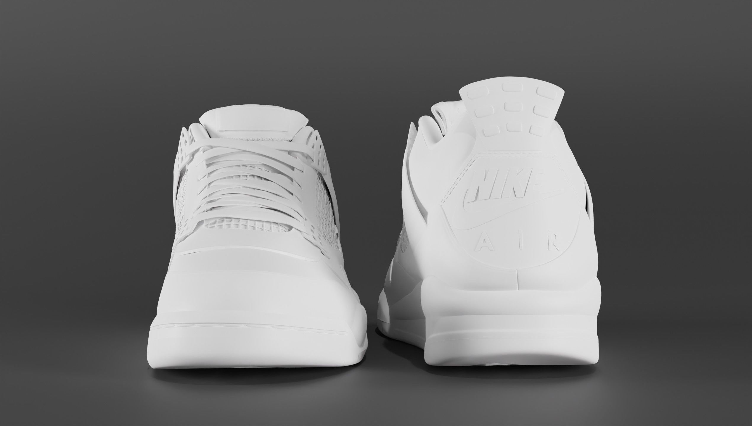 Jordan 4 Union LA Desert Moss Low-poly 3D model_43