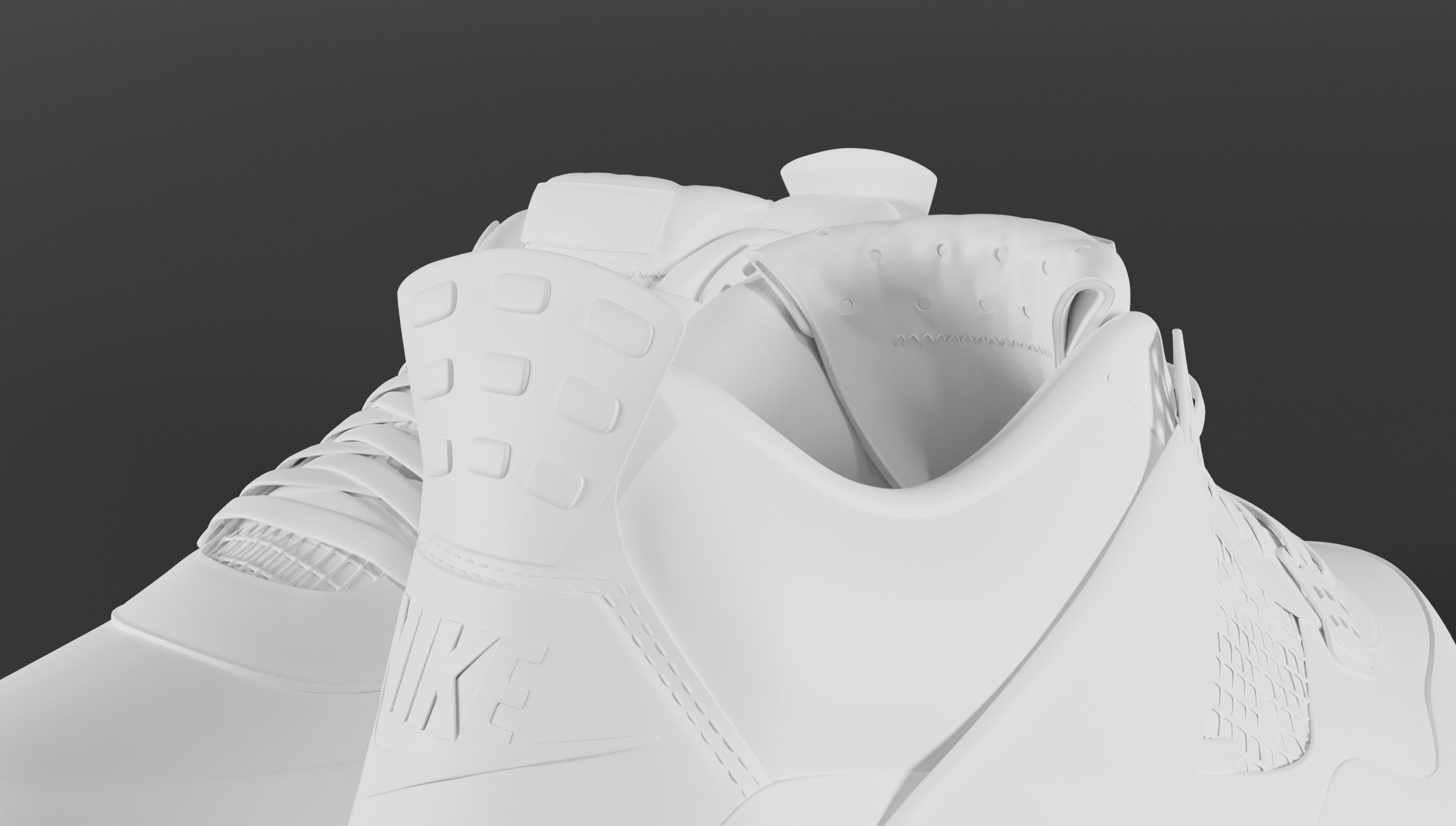 Jordan 4 Union LA Desert Moss Low-poly 3D model_39