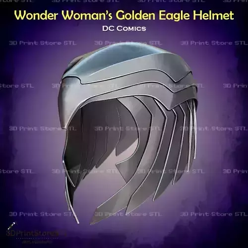 Wonder Woman Golden Eagle Helmet Cosplay DC - STL File
