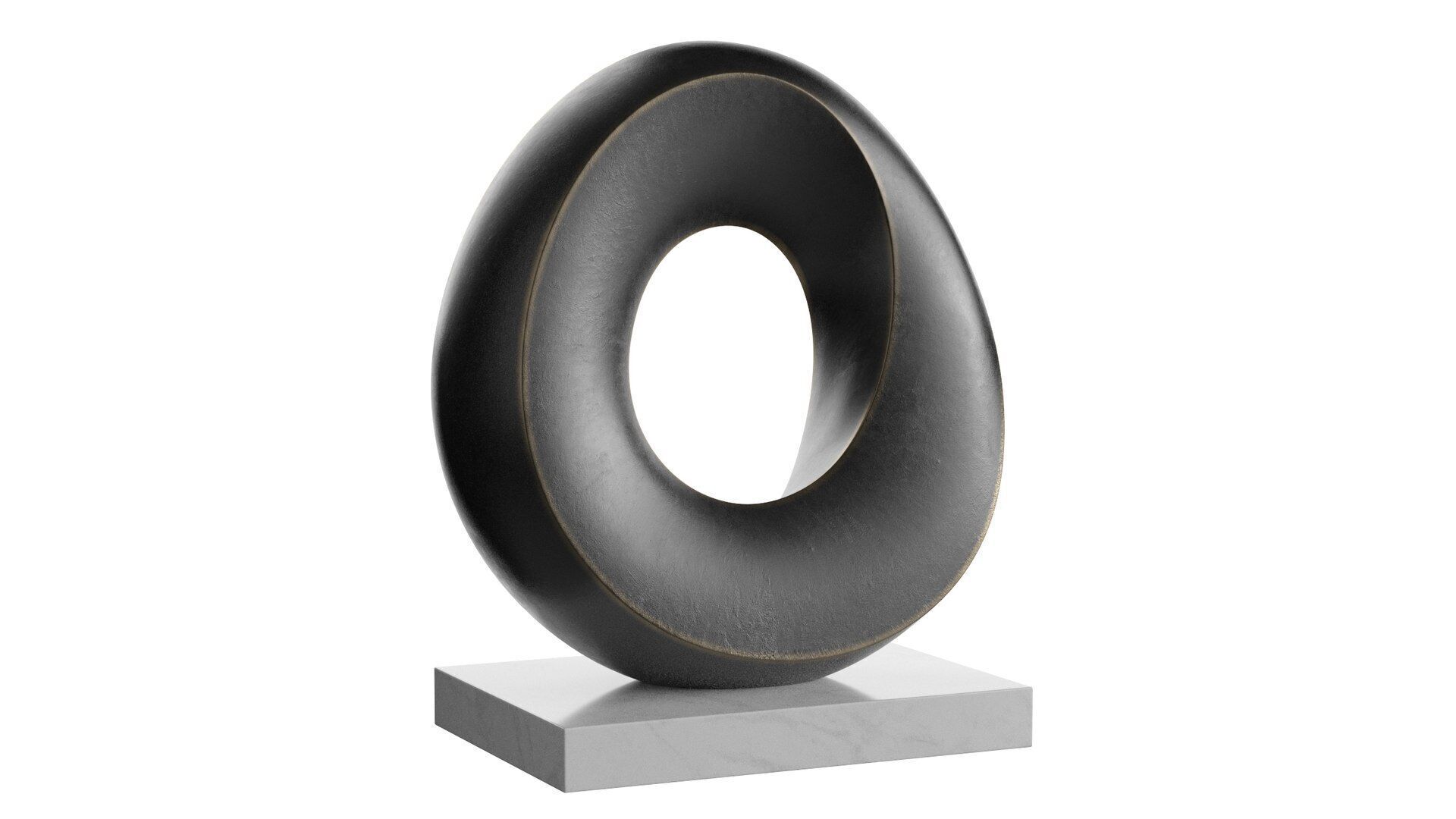 Abstract sculpture Mobius 3D model_1