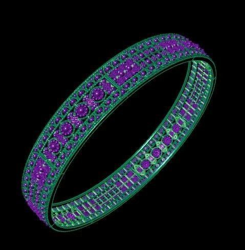 Bracelet 3D print model_3