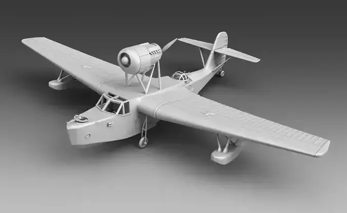 Soviet plane MBR-2BIS 3D print model