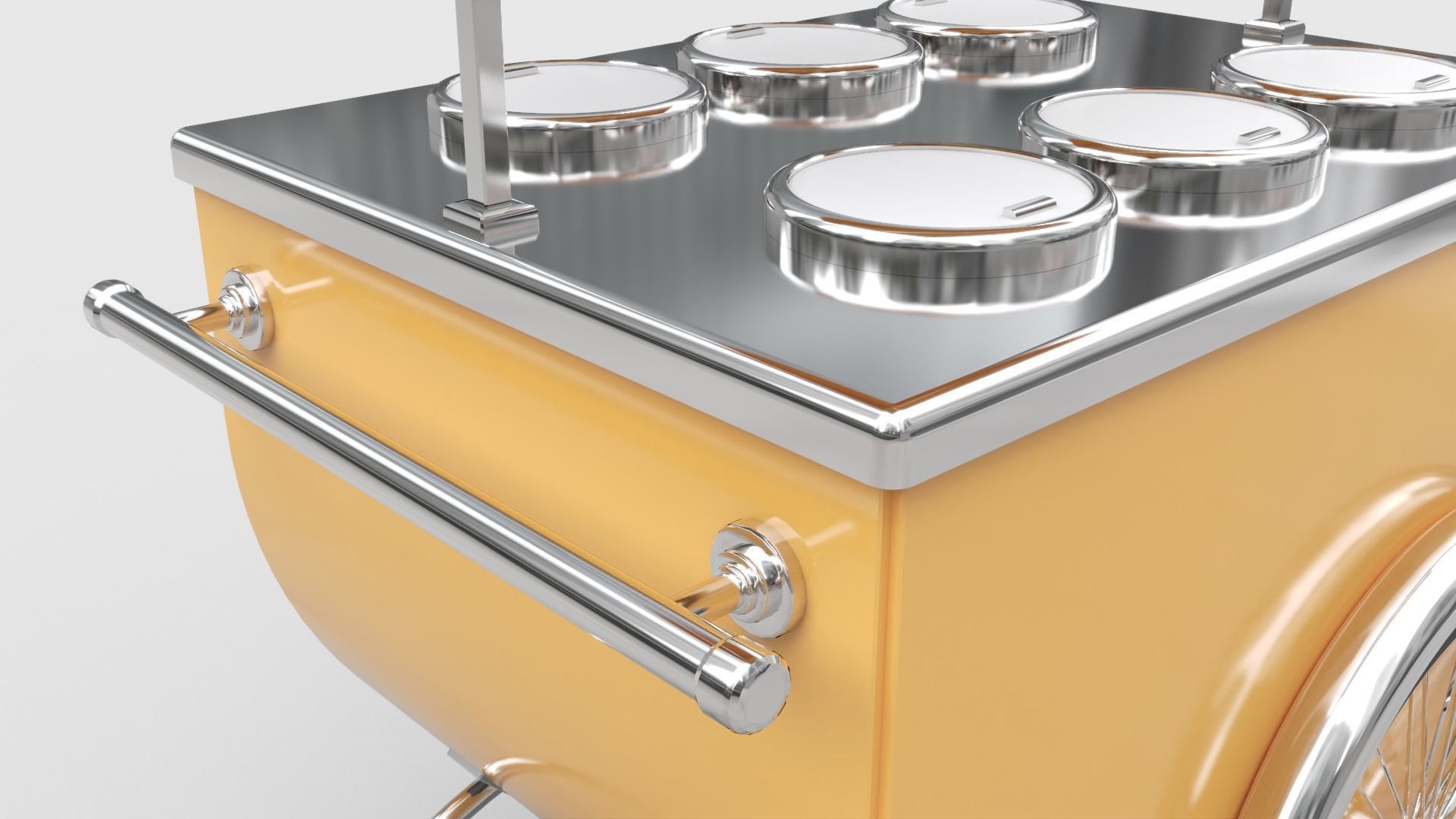 Ice Cream Cart 3D model_6