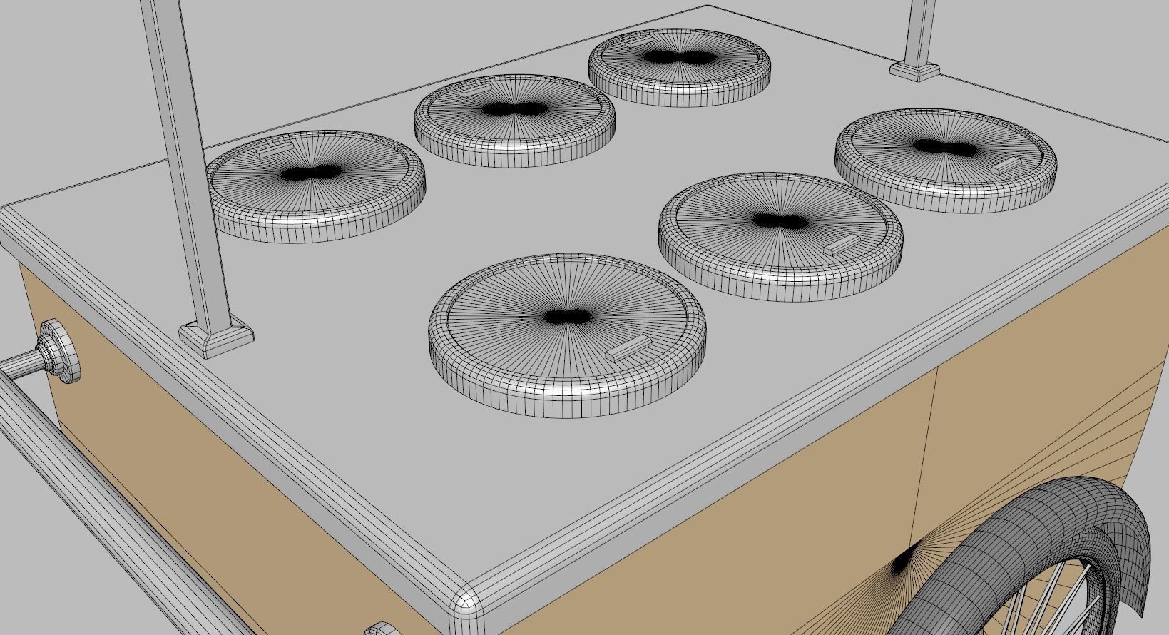 Ice Cream Cart 3D model_10