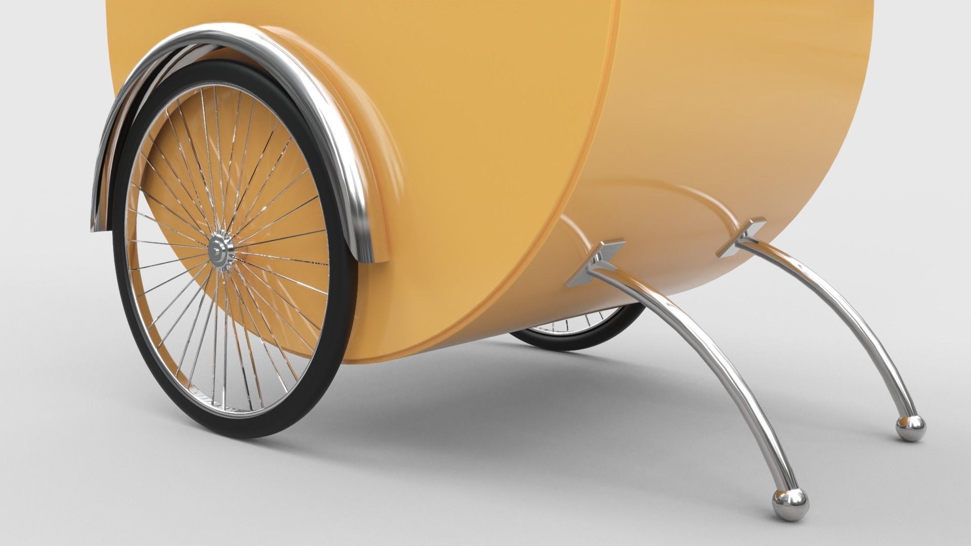 Ice Cream Cart 3D model_5