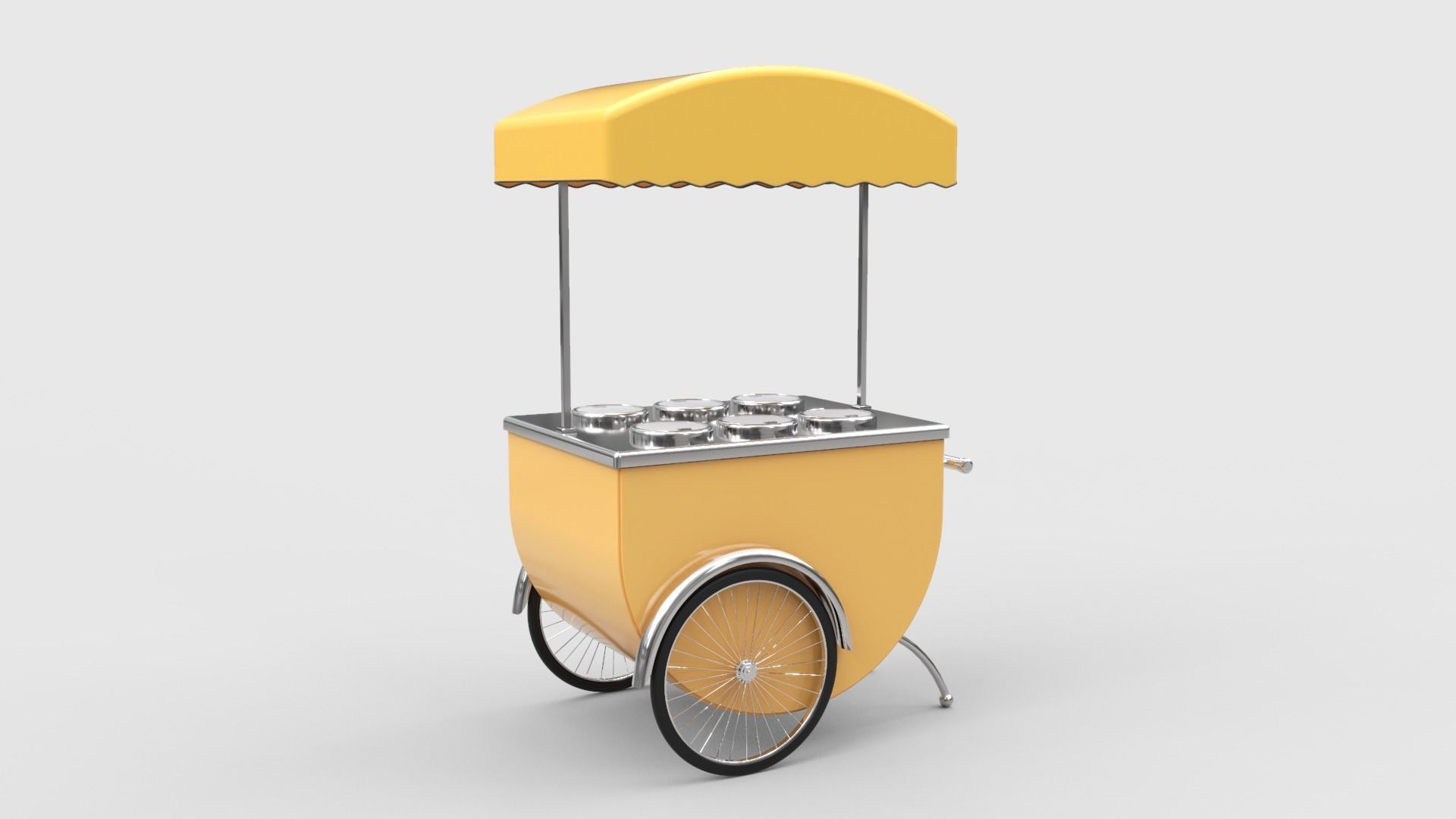 Ice Cream Cart 3D model_4