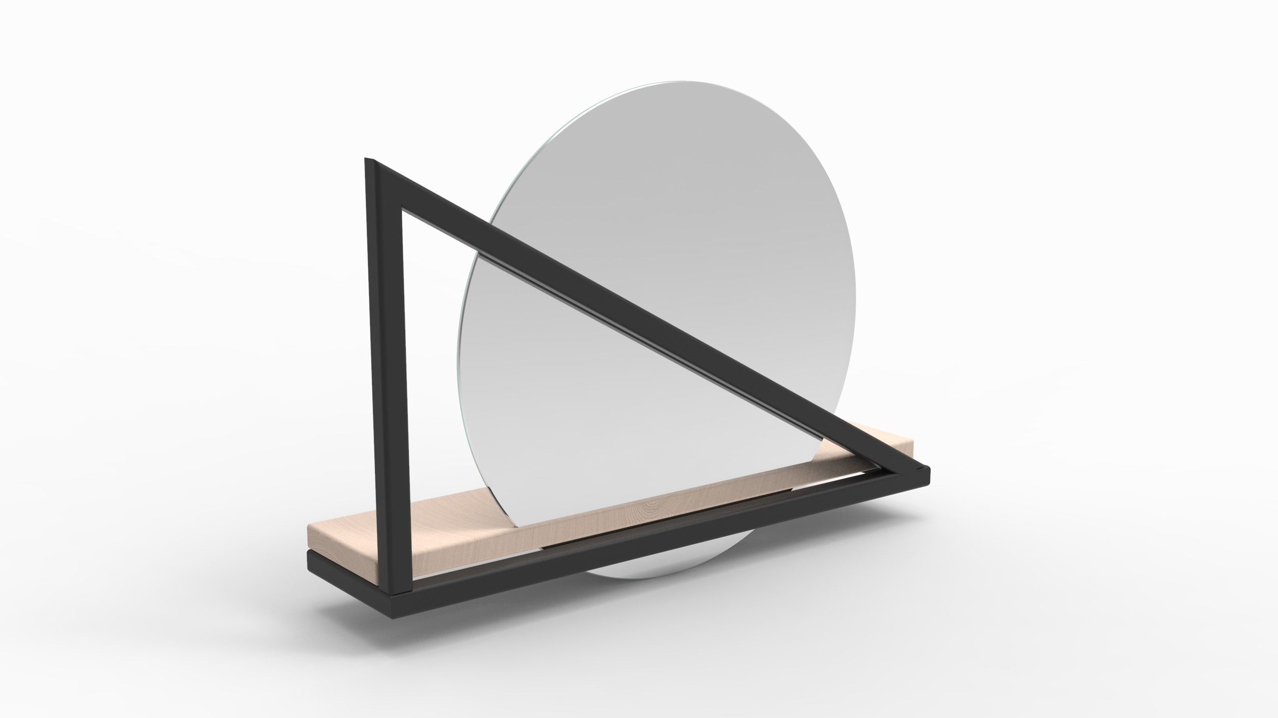 Mirror Shelf 3D model_13