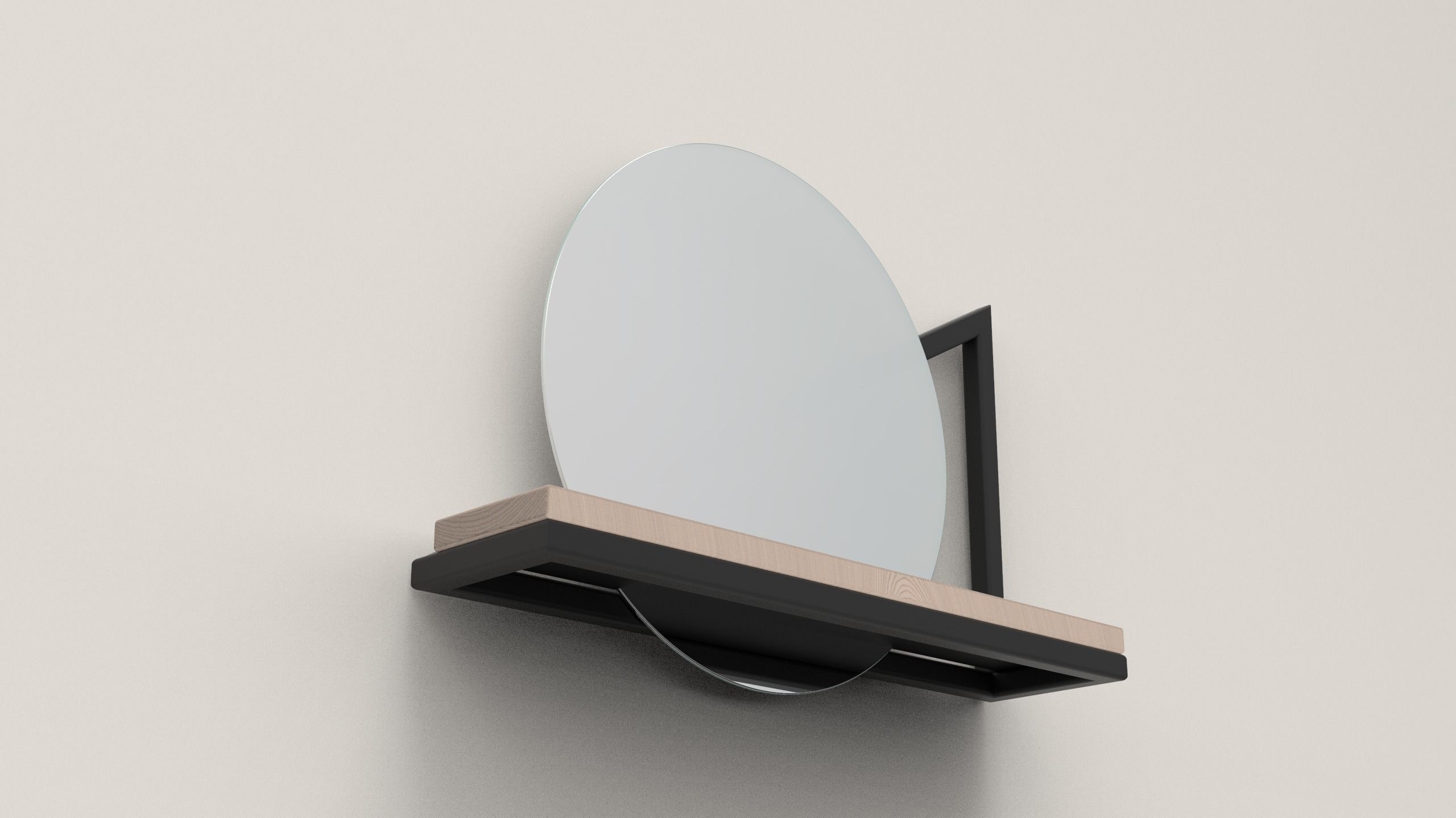 Mirror Shelf 3D model_1