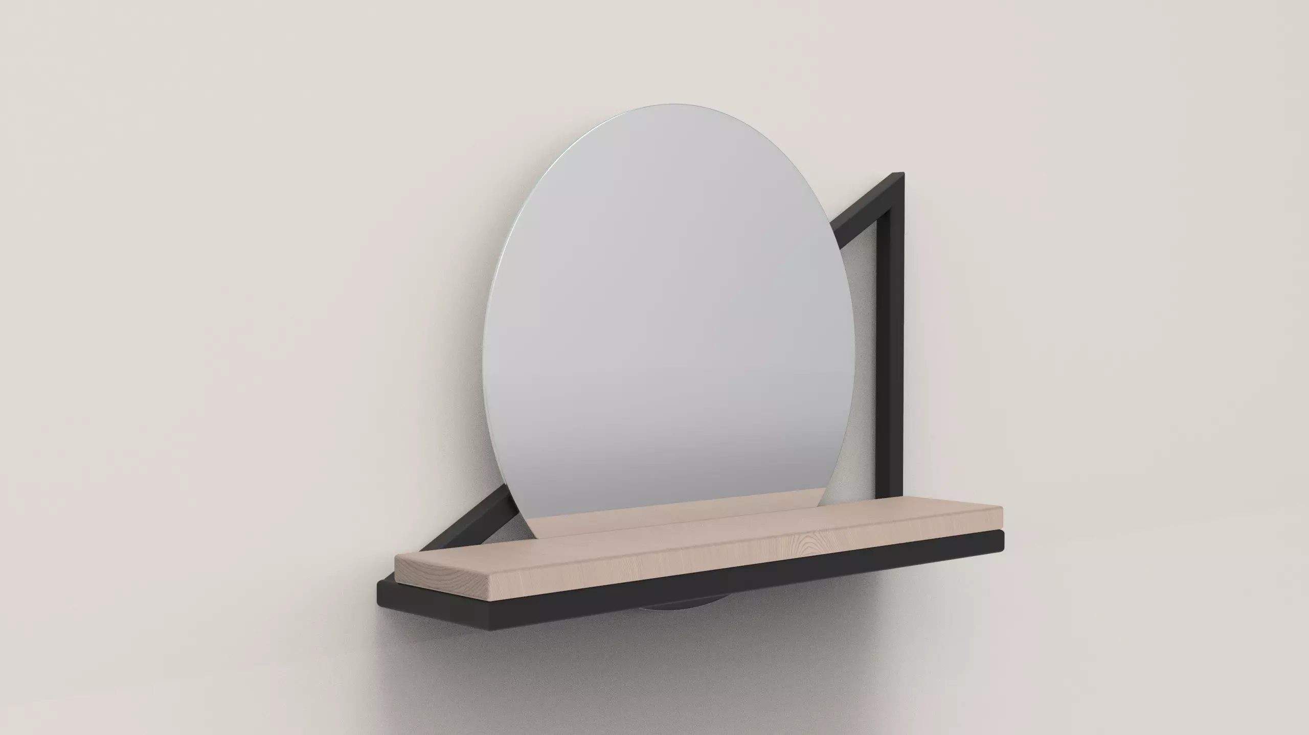 Mirror Shelf 3D model_0