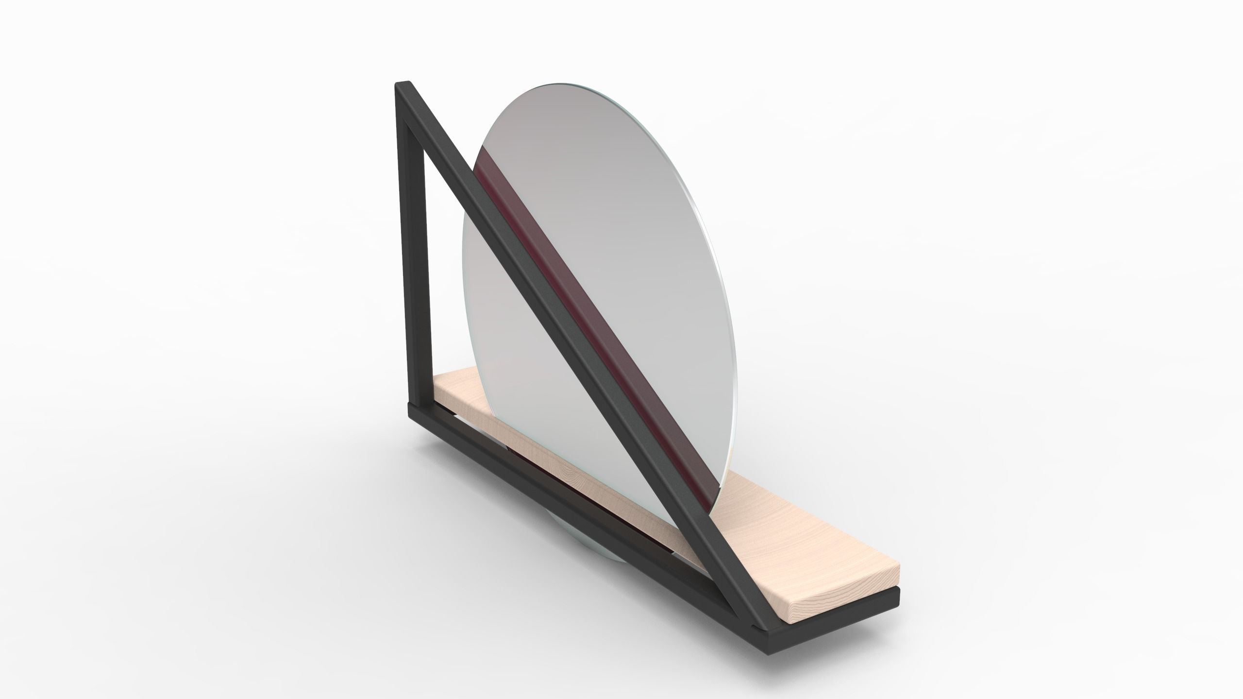 Mirror Shelf 3D model_14