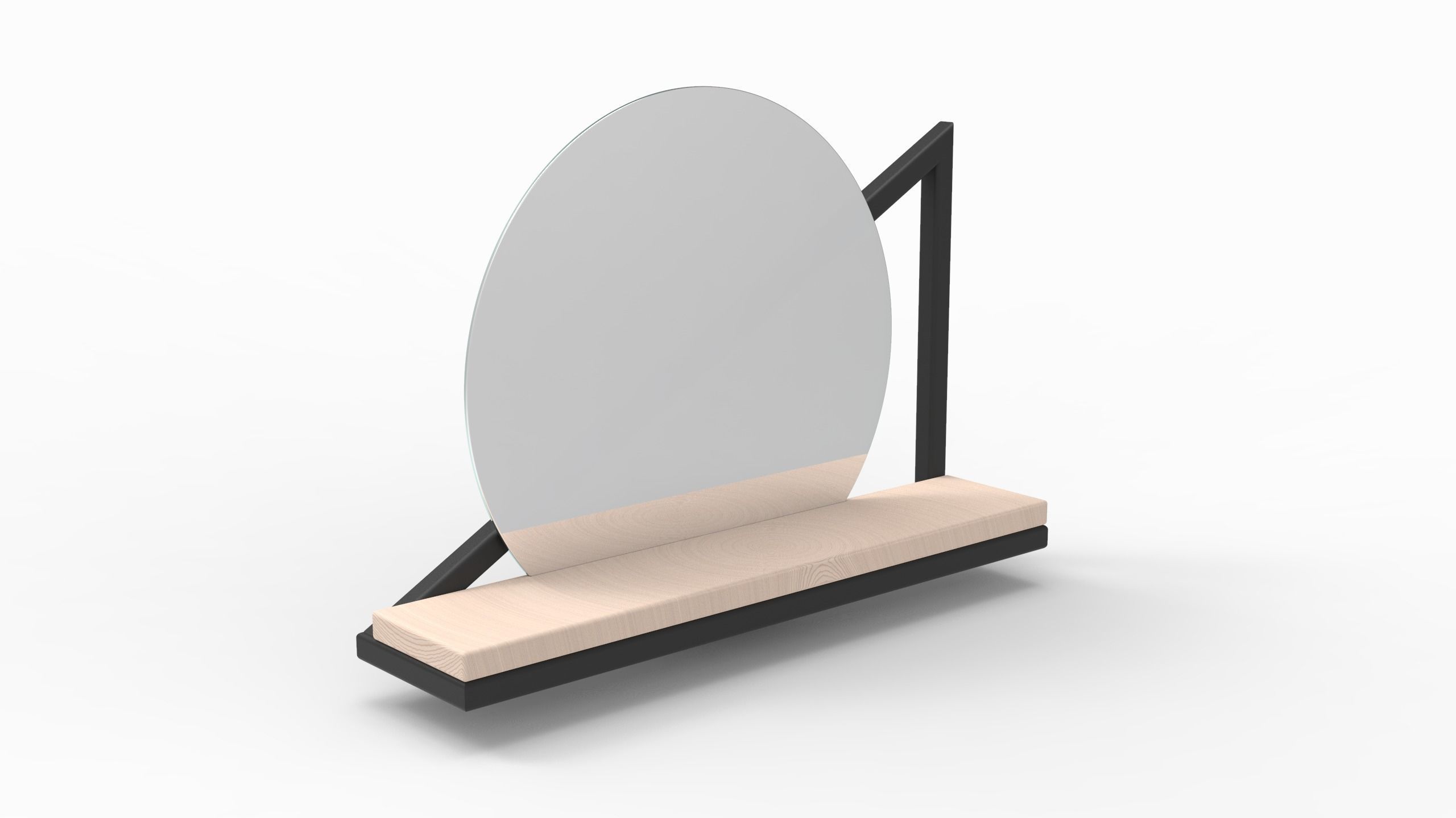 Mirror Shelf 3D model_16