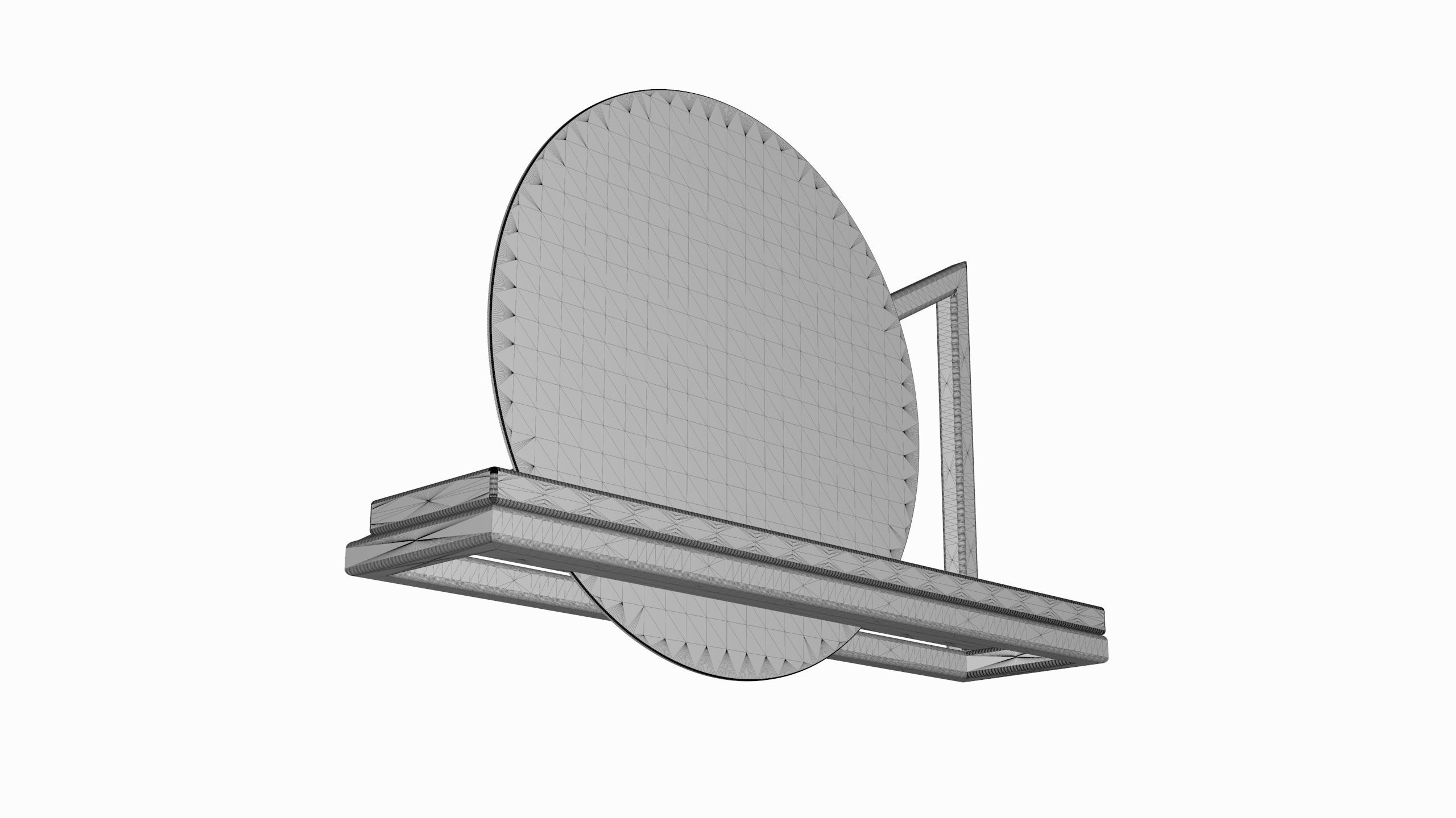 Mirror Shelf 3D model_8