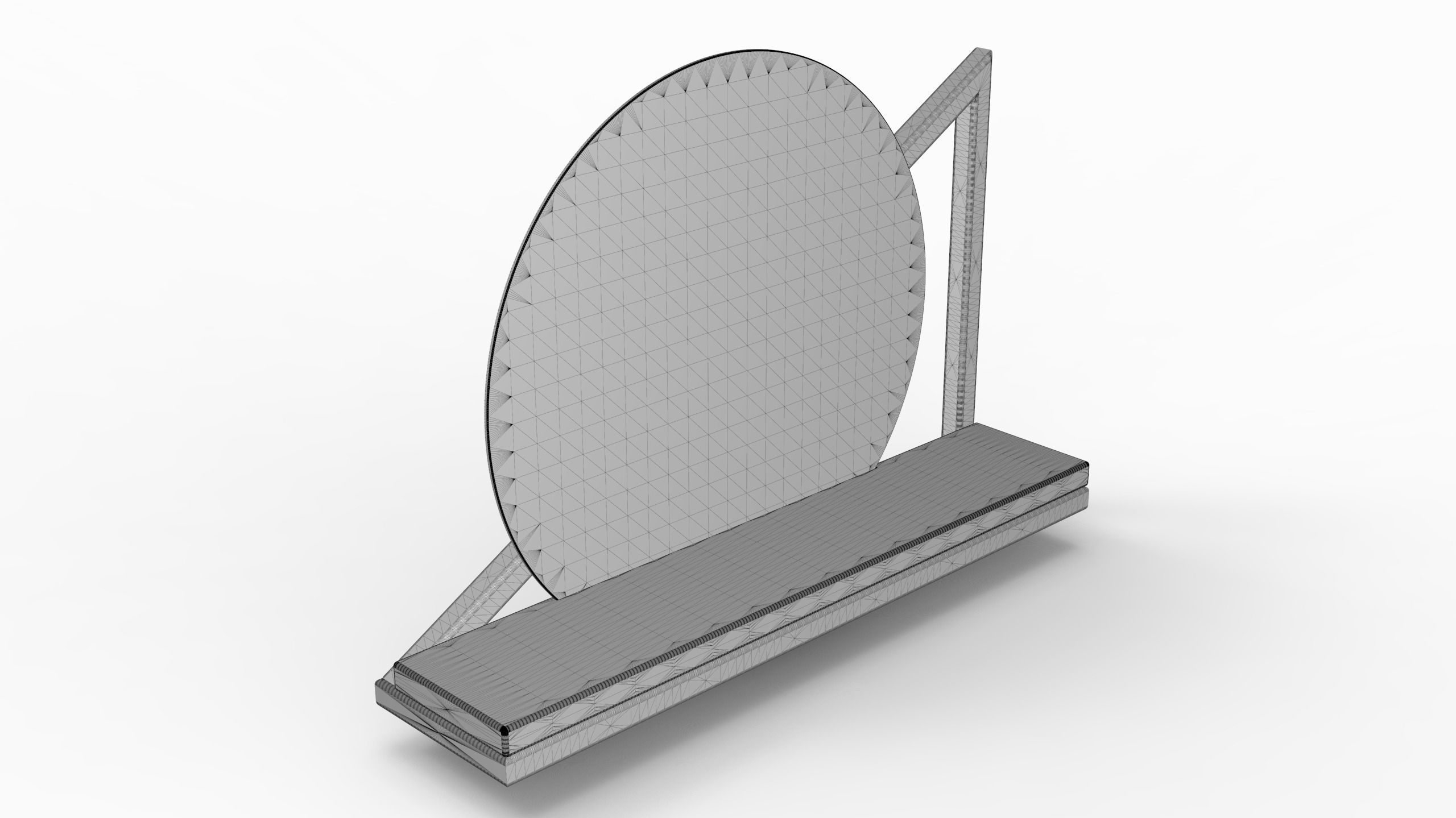 Mirror Shelf 3D model_7