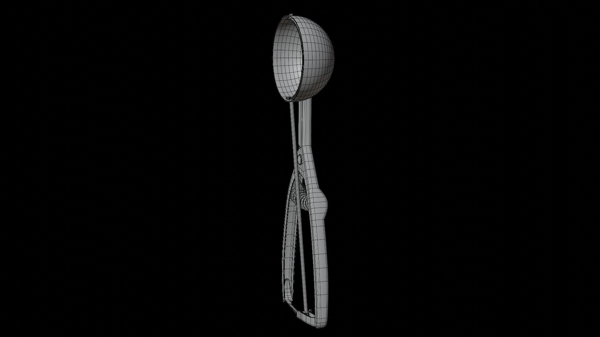 Ice Cream Scoop Low-poly 3D model_15