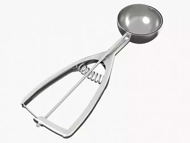 Ice Cream Scoop Low-poly 3D model