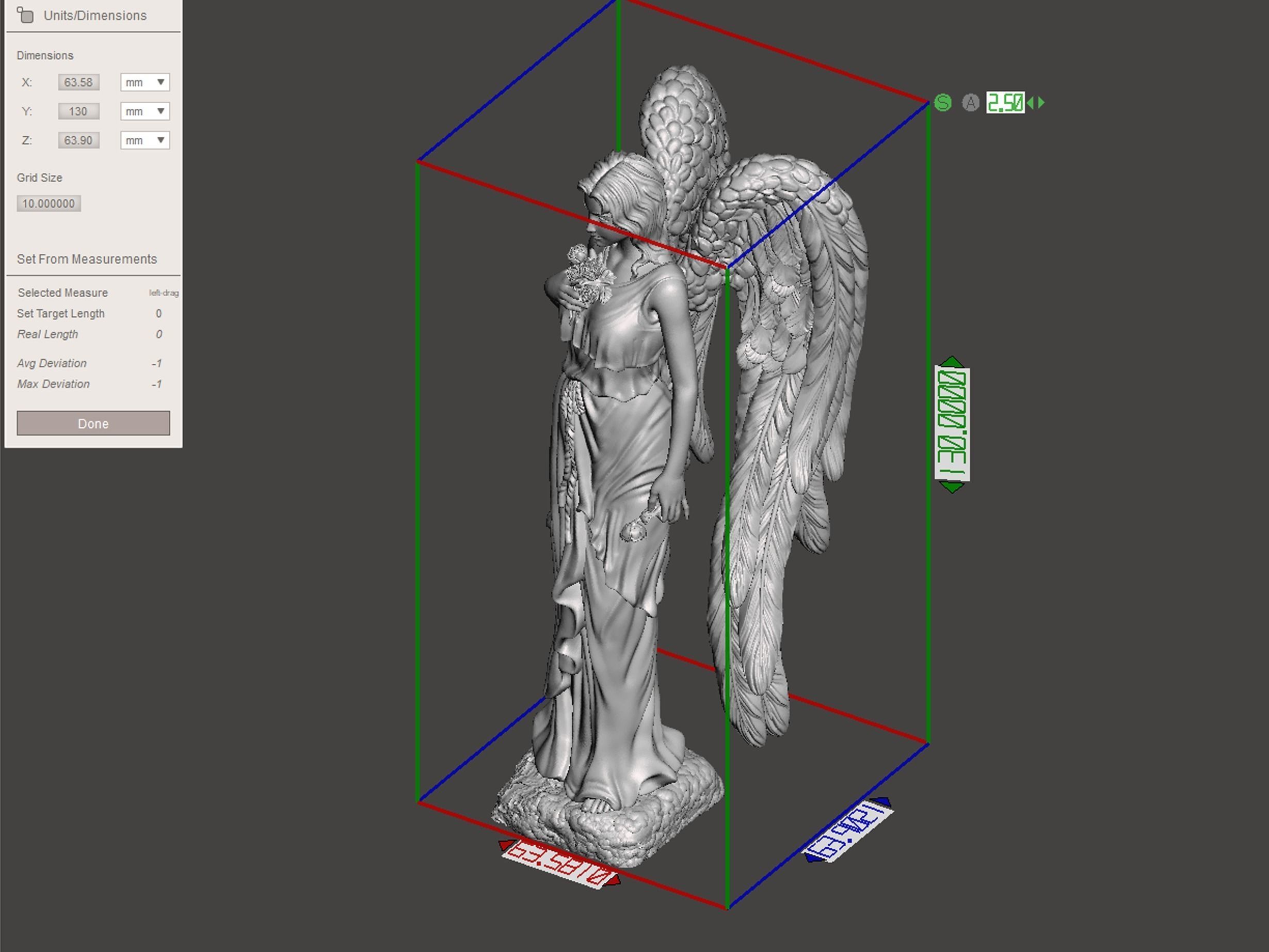 Angel sculpture 3D print model_7