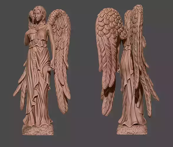 Angel sculpture