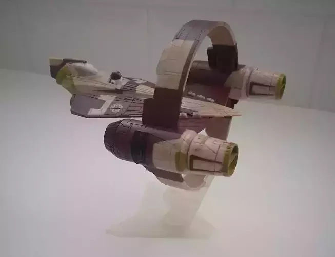 Jedi Starfighter Flight Stand Star Wars Micro Galaxy Squadron  3D print model