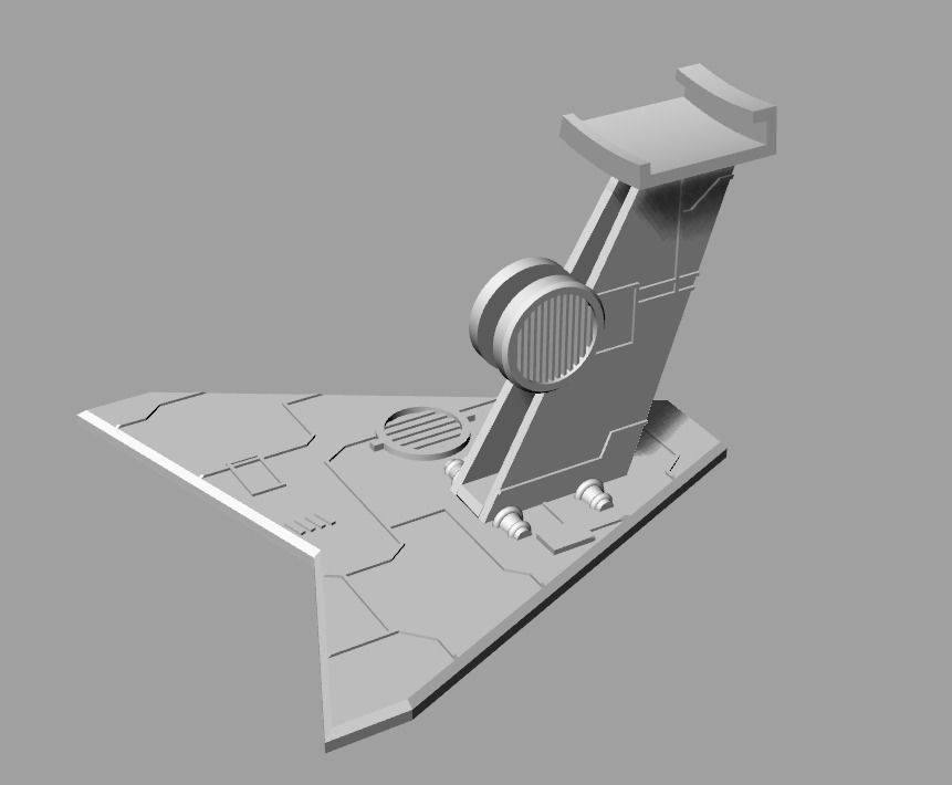 Jedi Starfighter Flight Stand Star Wars Micro Galaxy Squadron  3D print model_1