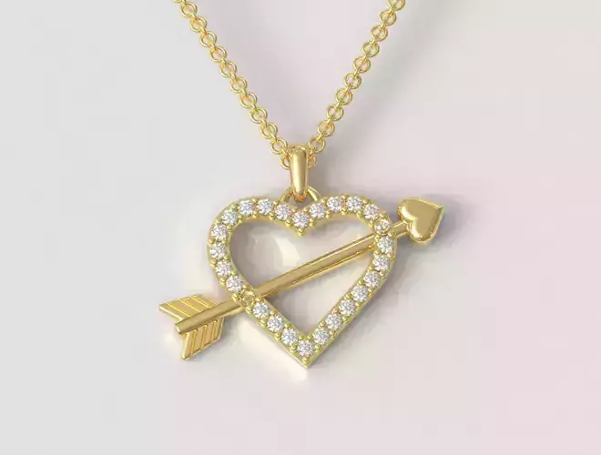 Diamond Heart Arrow