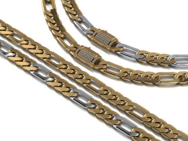 cuban link 3D print model_12