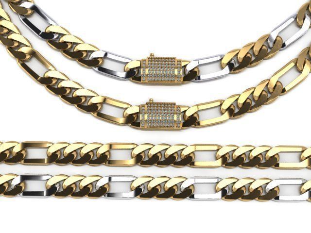 cuban link 3D print model_14