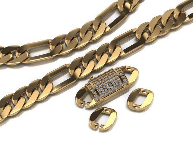 cuban link 3D print model_3